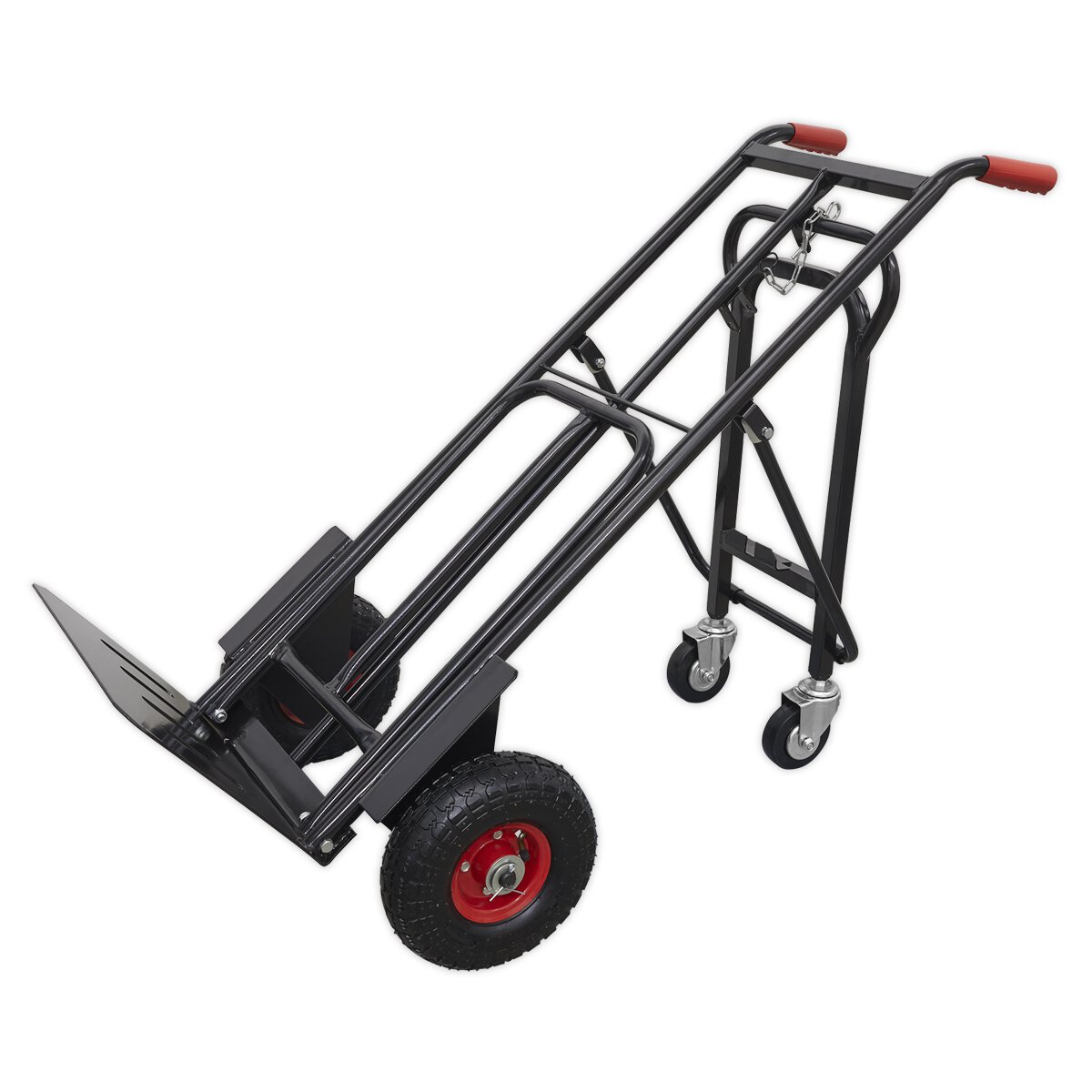 Heavy-Duty 3-in-1 Sack Truck with PU Tyres 300kg Capacity