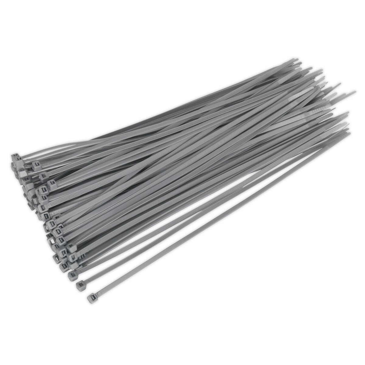 Cable Tie 300 x 4.8mm Silver Pack of 100