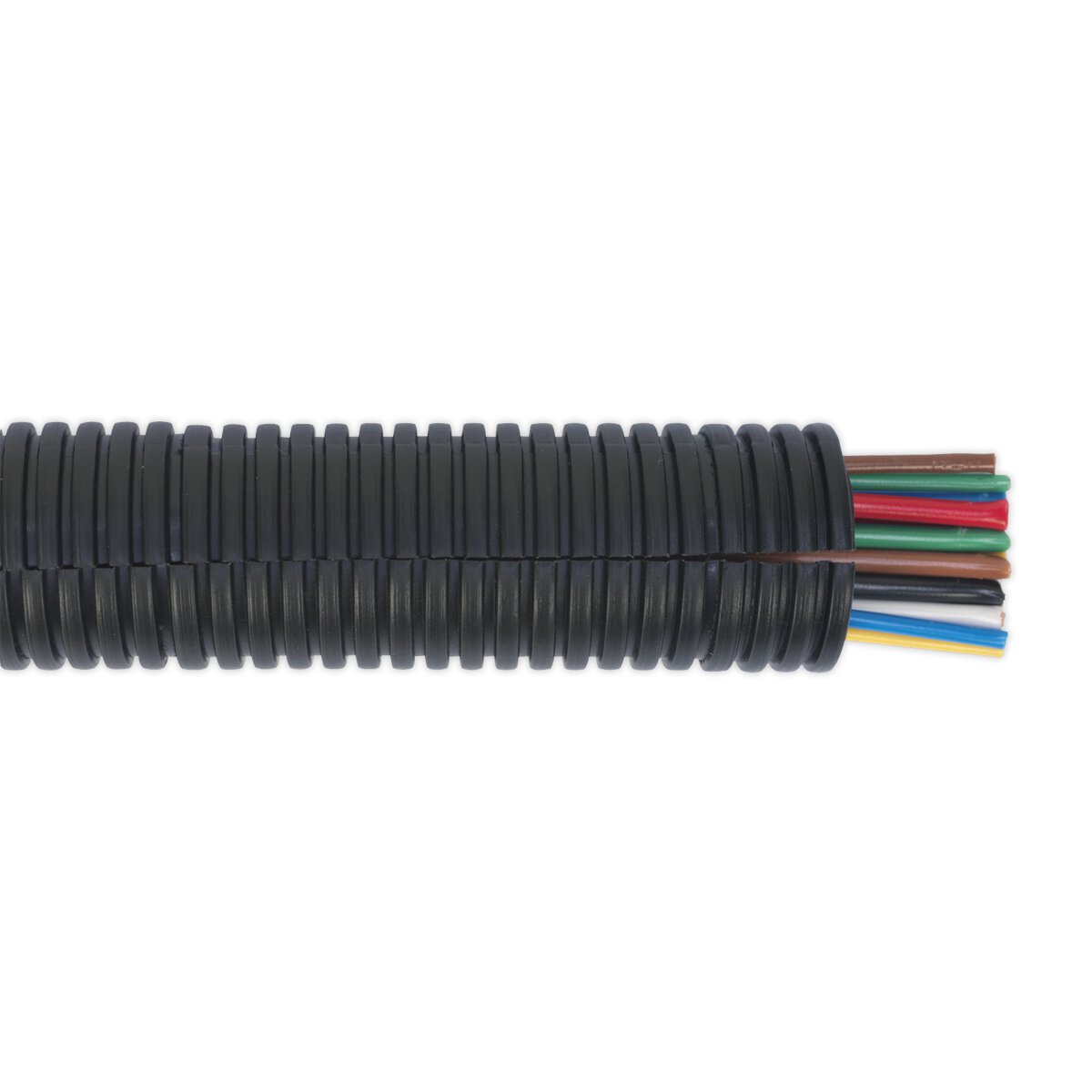 Convoluted Cable Sleeving Split Ø22-27mm 10m