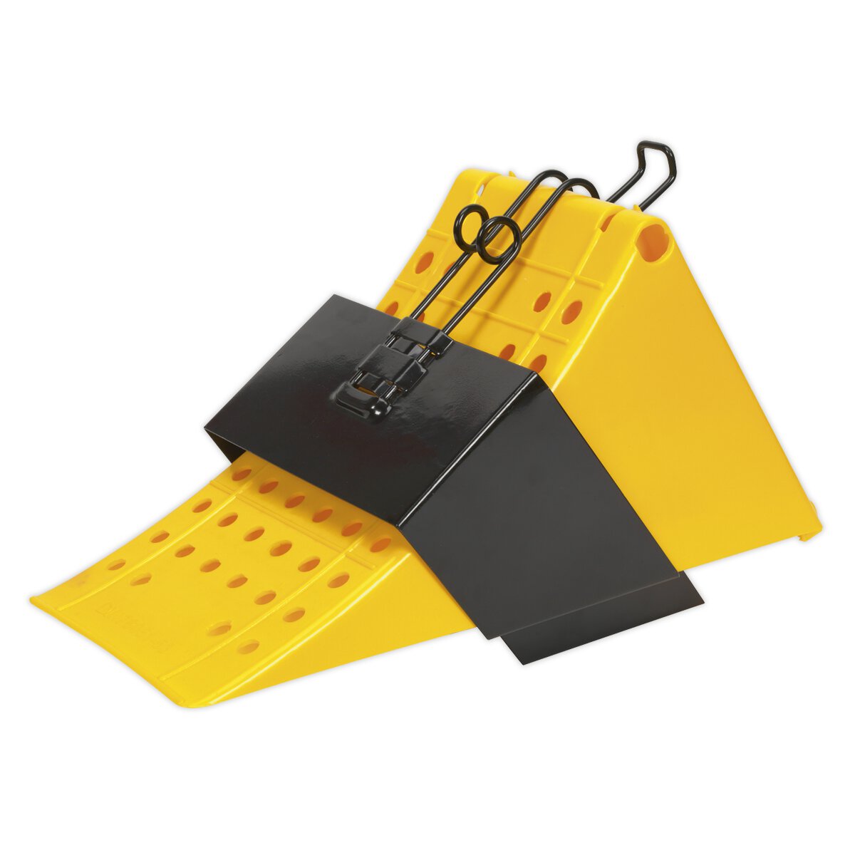 Wheel Chock with Bracket Single - Commercial