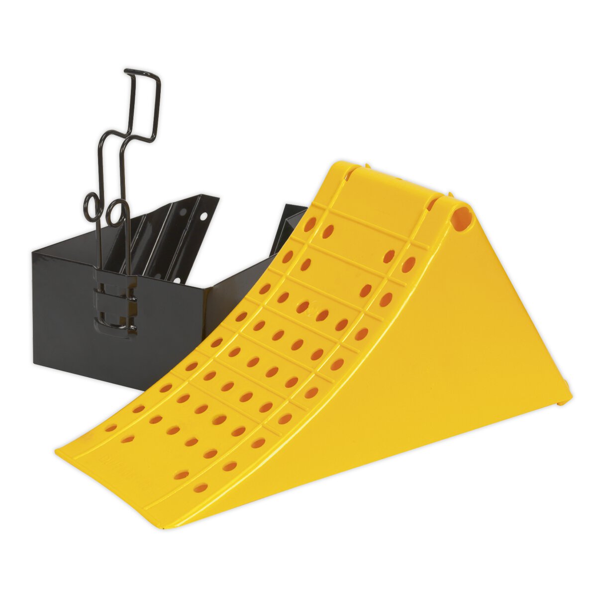 Wheel Chock with Bracket Single - Commercial