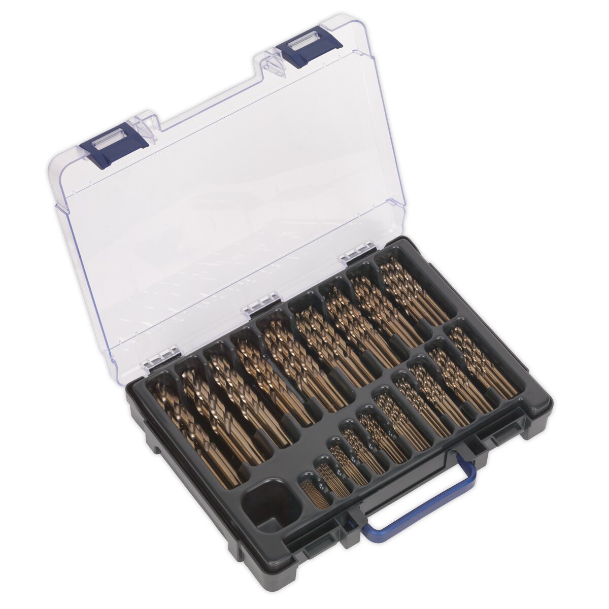 HSS Cobalt Fully Ground Drill Bit Assortment 170pc 1-10mm