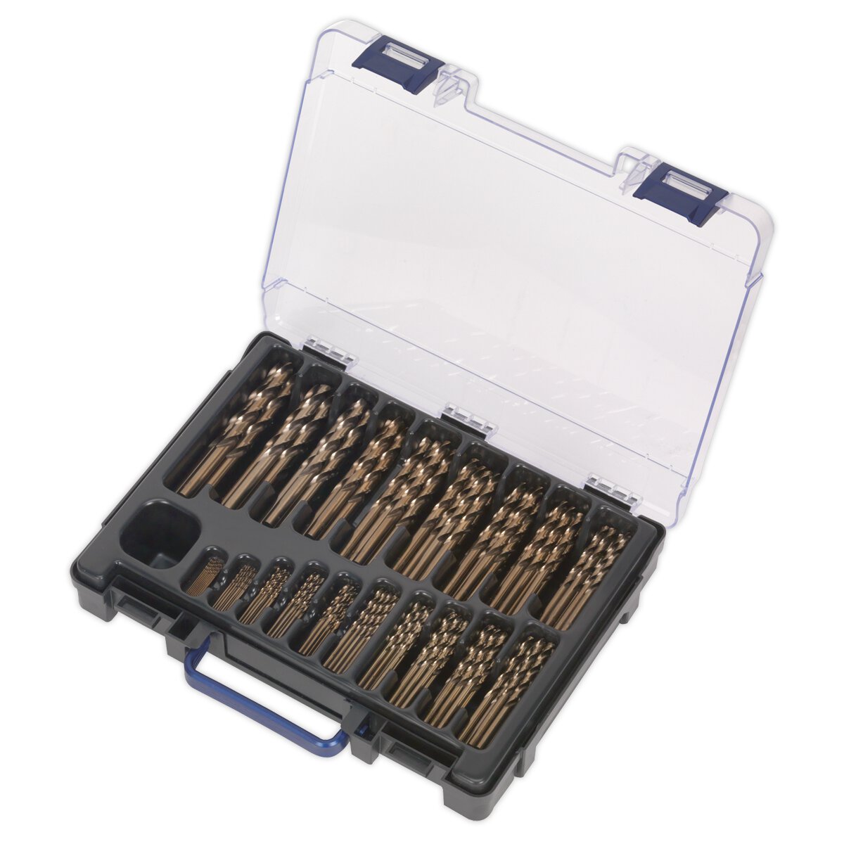 HSS Cobalt Fully Ground Drill Bit Assortment 170pc 1-10mm