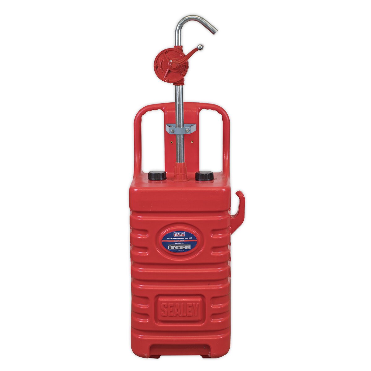 Mobile Dispensing Tank 55L with Oil Rotary Pump - Red