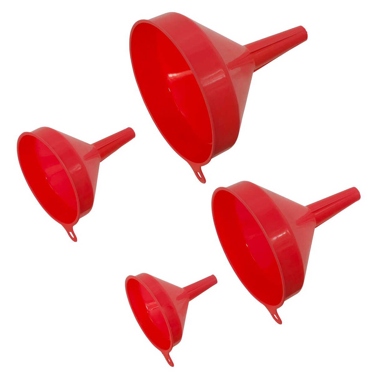 Funnel Set 4pc Economy Fixed Spout
