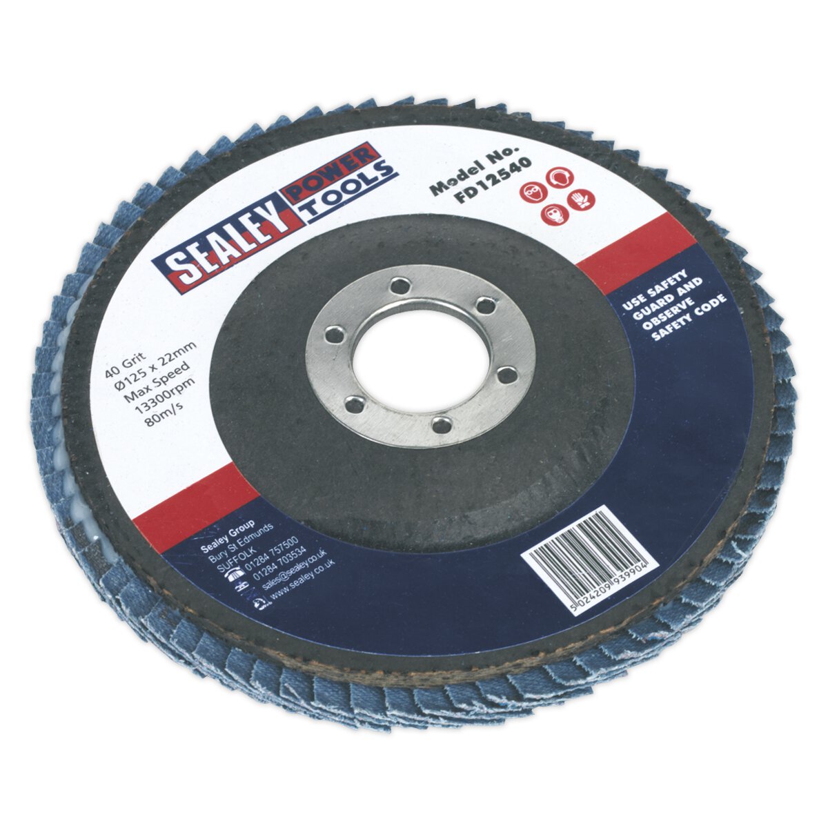 Flap Disc Zirconium Ø125mm Ø22mm Bore 40Grit