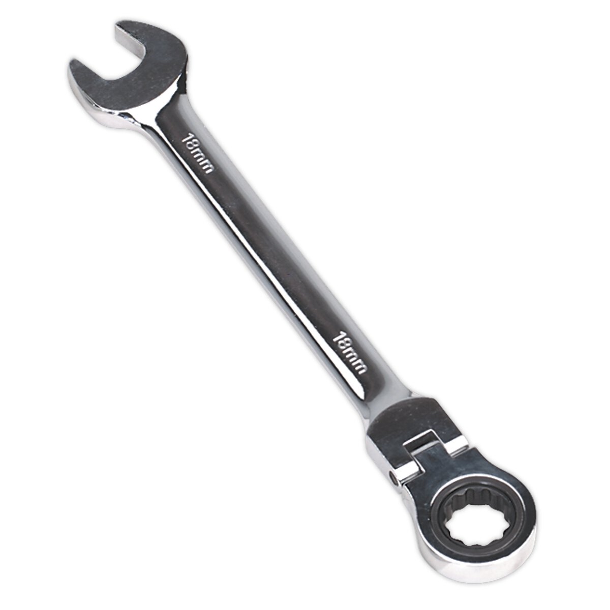 Flexi-Head Ratchet Combination Spanner 18mm