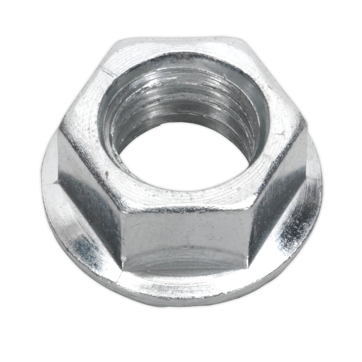 Flange Nut Serrated M10 Zinc DIN 6923 Pack of 100