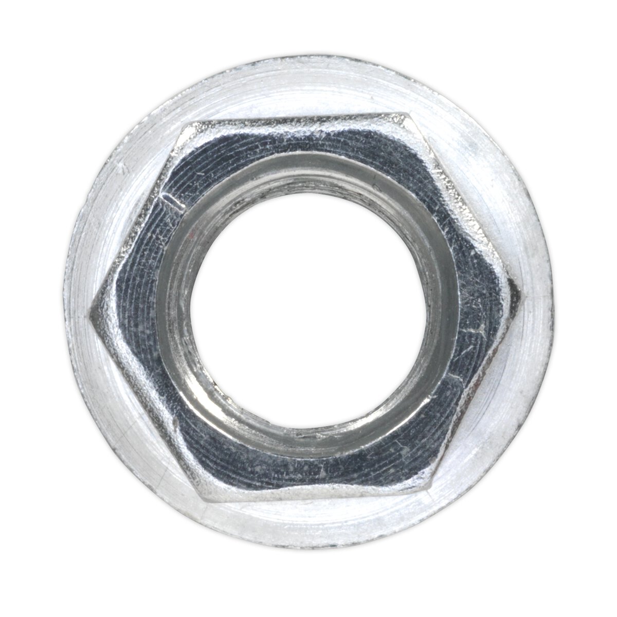 Flange Nut Serrated M10 Zinc DIN 6923 Pack of 100