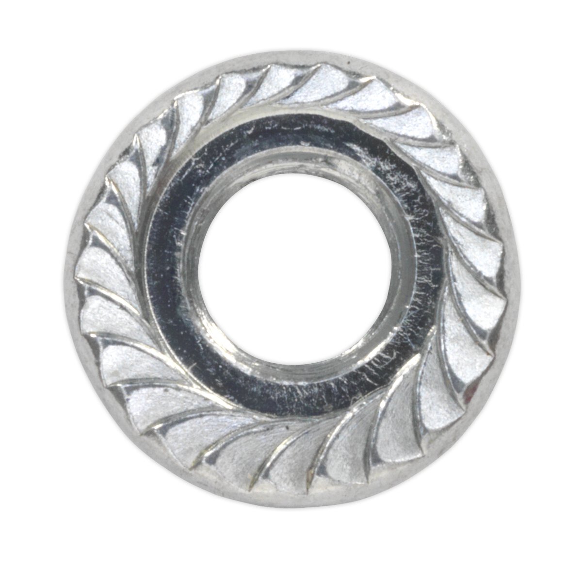 Flange Nut Serrated M5 Zinc DIN 6923 Pack of 100