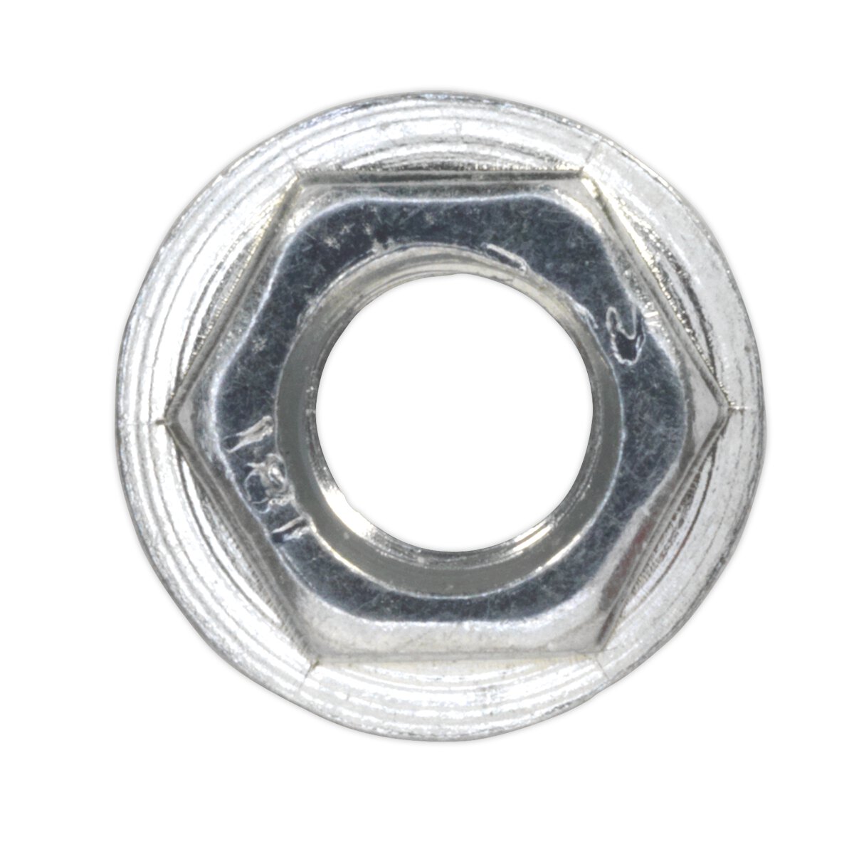 Flange Nut Serrated M5 Zinc DIN 6923 Pack of 100
