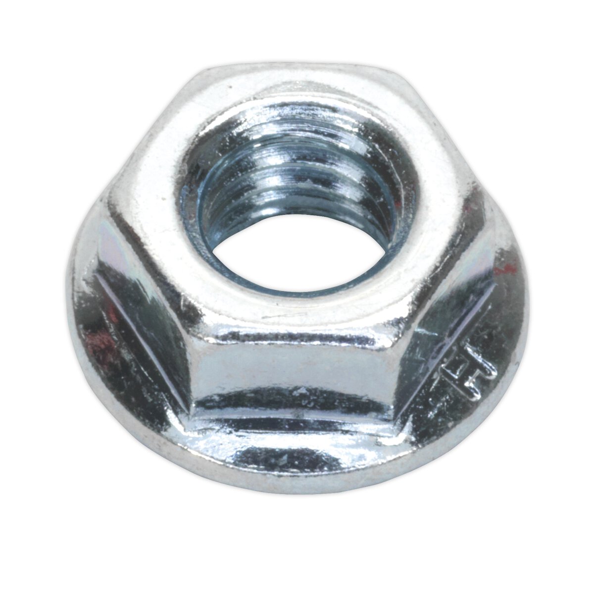 Flange Nut Serrated M8 Zinc DIN 6923 Pack of 100