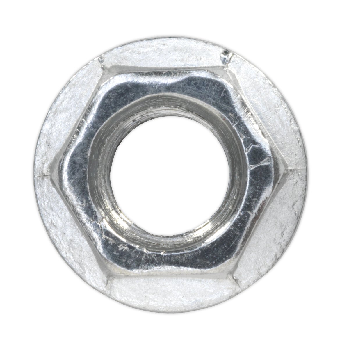 Flange Nut Serrated M8 Zinc DIN 6923 Pack of 100