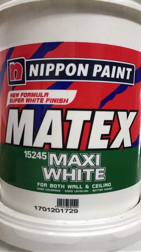  Nippon  Paint  Matex Maxi White  For Both Wall Ceiling 