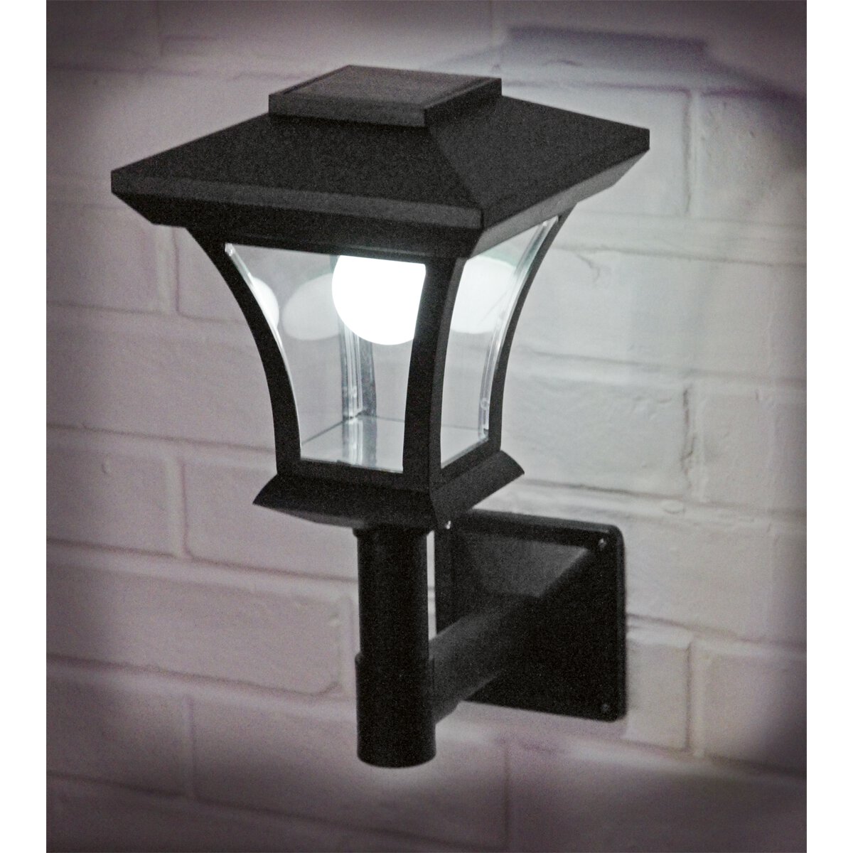 Solar Powered LED Garden Lamp Wall Mounting