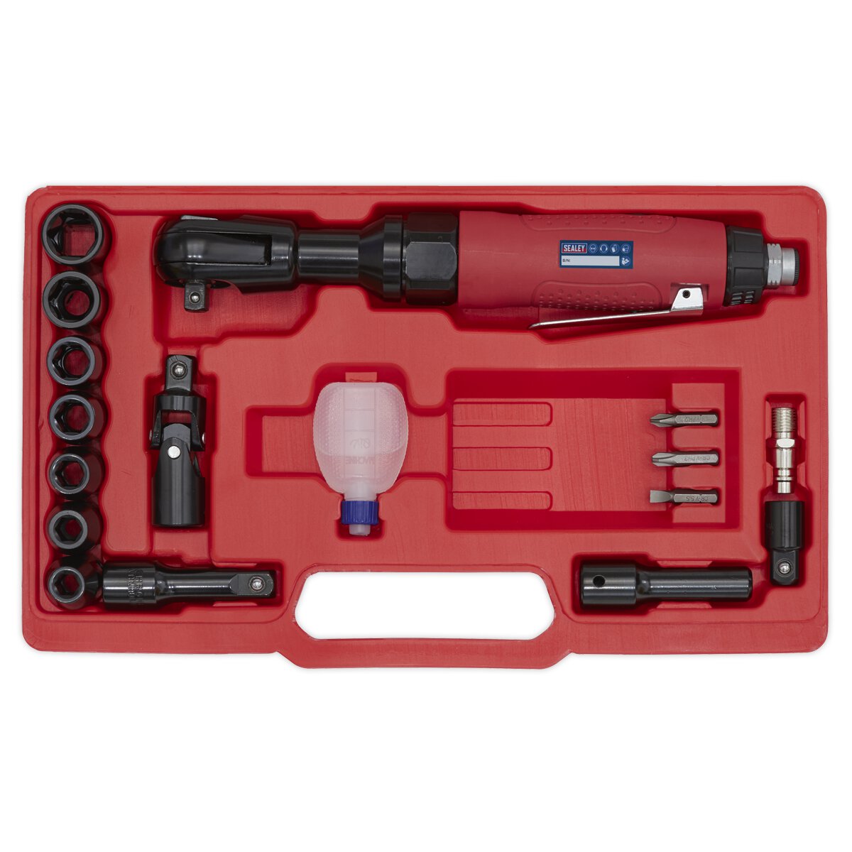 Air Ratchet Wrench Kit 3/8"Sq Drive