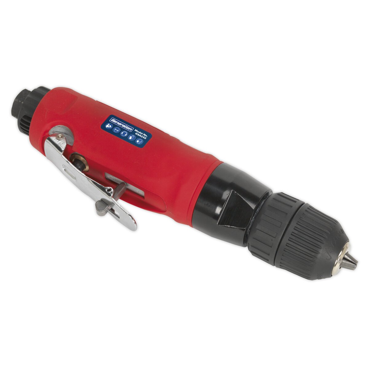 Air Drill Straight with Ø10mm Keyless Chuck