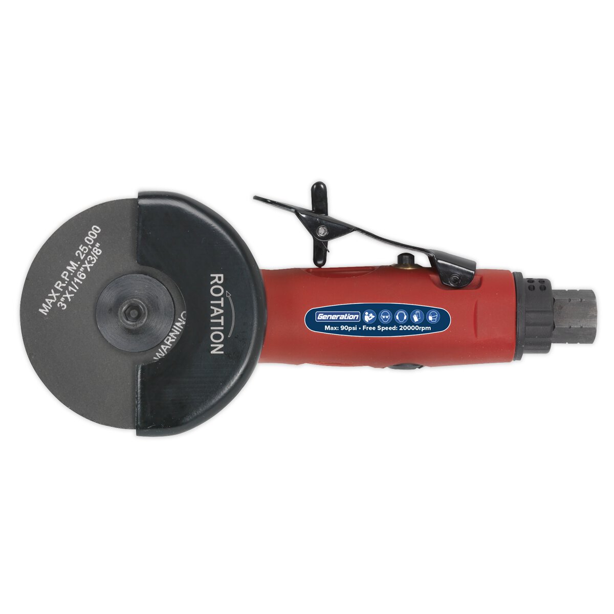 Air Cut-Off Tool Ø75mm Straight