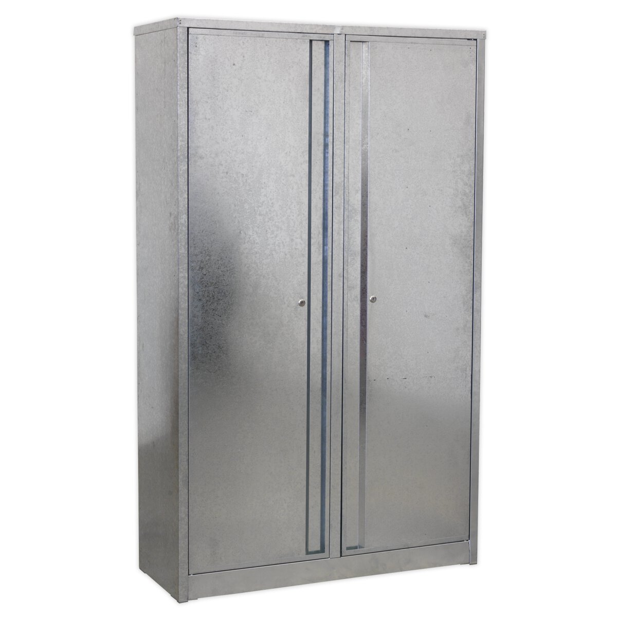 Galvanized Steel Floor Cabinet 4 Shelf Extra Wide