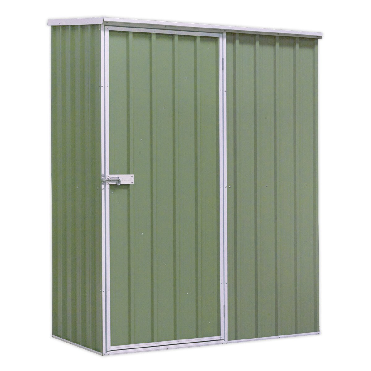Galvanized Steel Shed Green 1.5 x 0.8 x 1.9m