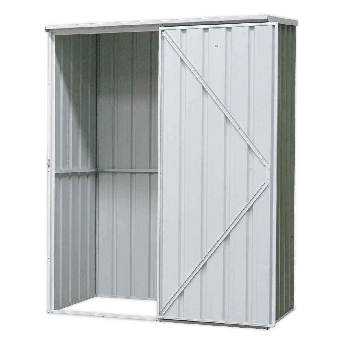 Galvanized Steel Shed Green 1.5 x 0.8 x 1.9m