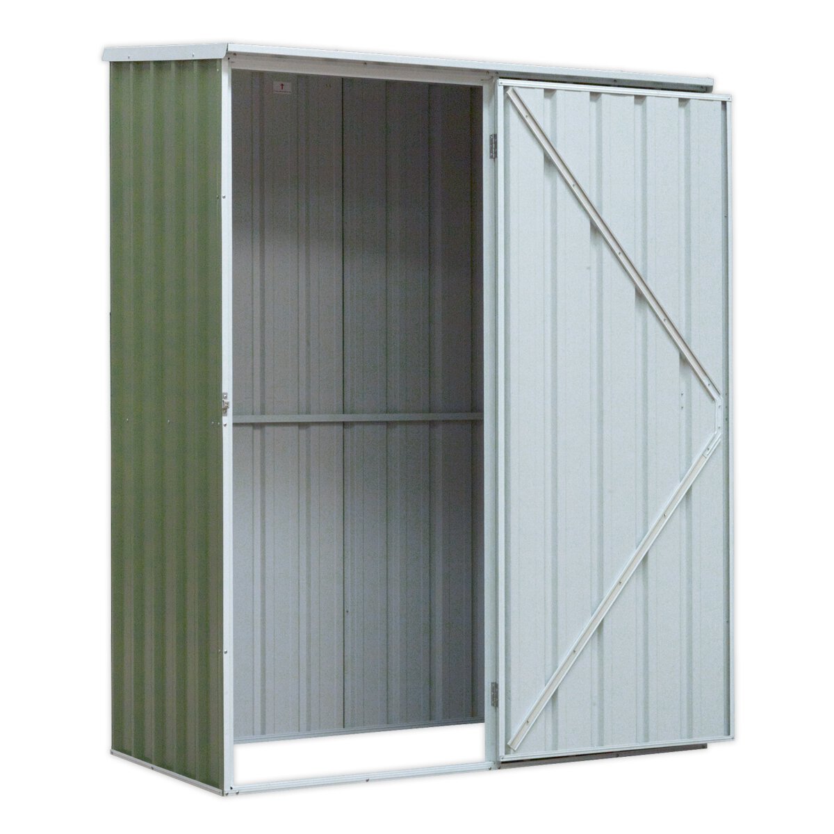 Galvanized Steel Shed Green 1.5 x 0.8 x 1.9m