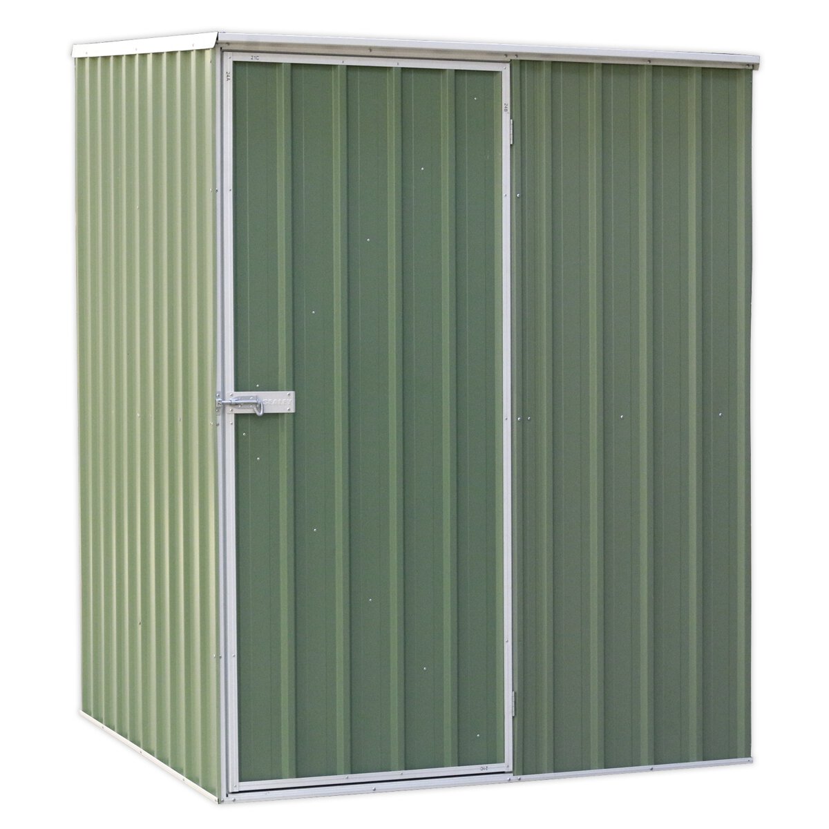Galvanized Steel Shed Green 1.51 x 1.51 x 2m