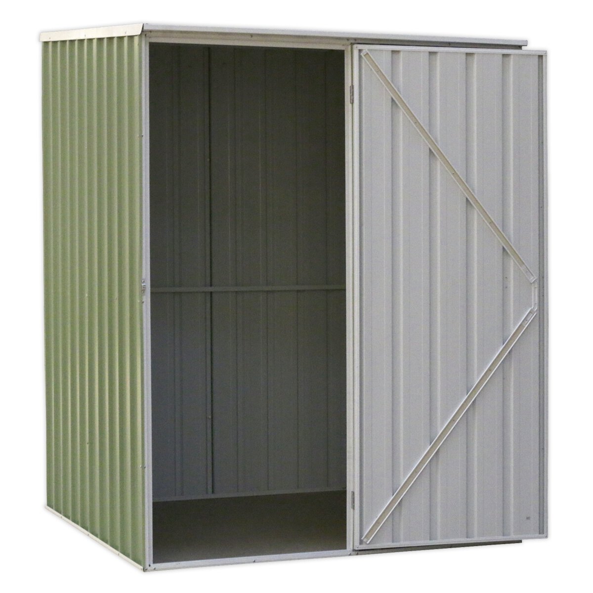 Galvanized Steel Shed Green 1.51 x 1.51 x 2m