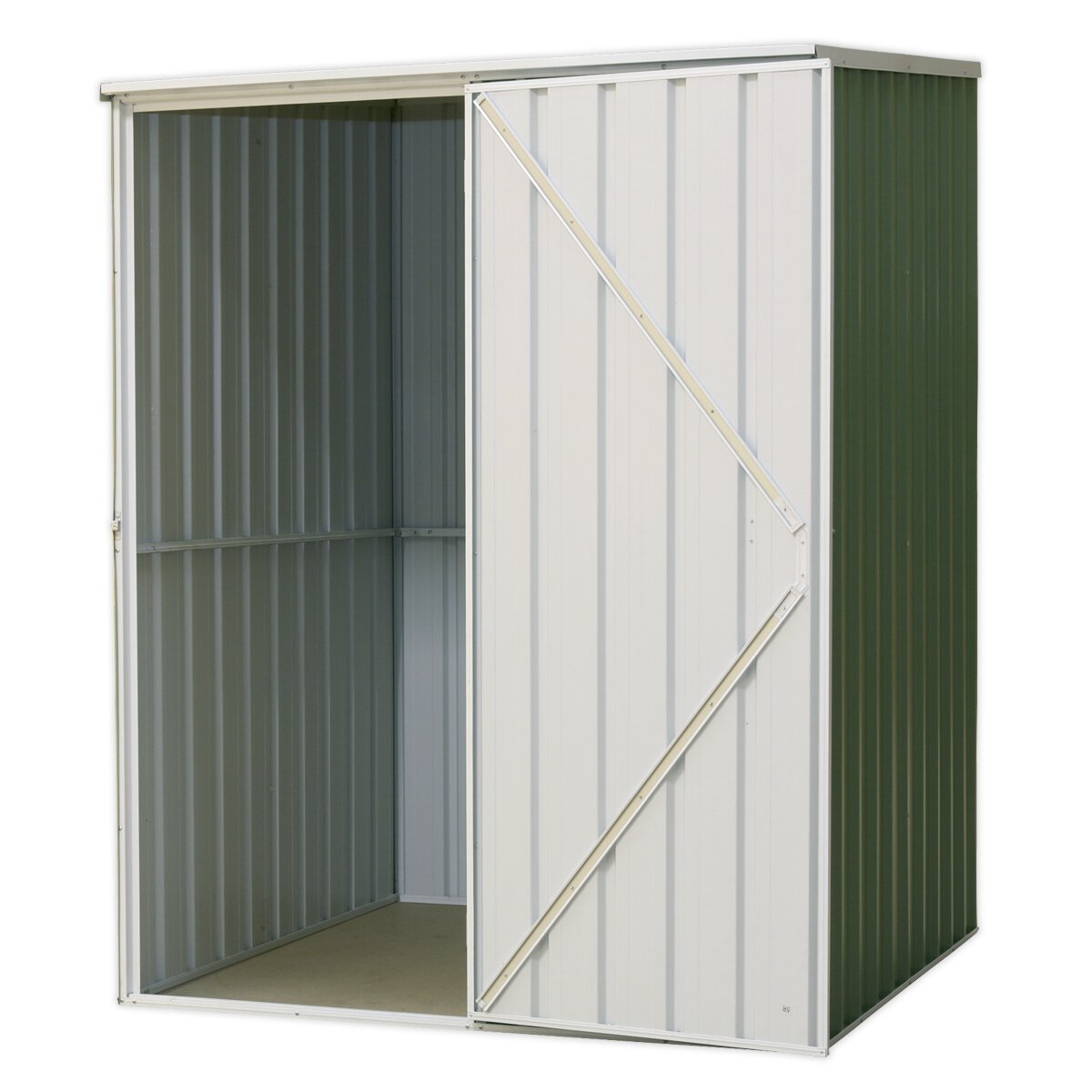 Galvanized Steel Shed Green 1.51 x 1.51 x 2m
