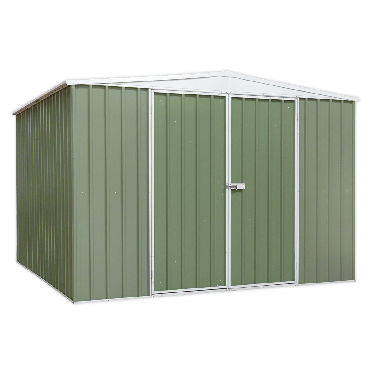 Galvanized Steel Shed Green 3 x 3 x 2m