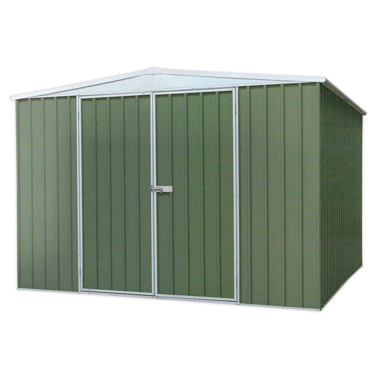 Galvanized Steel Shed Green 3 x 3 x 2m