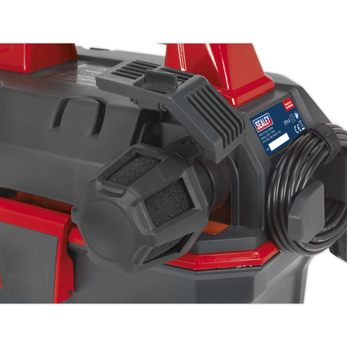 Garage Vacuum 1500W with Remote Control - Wall Mounting