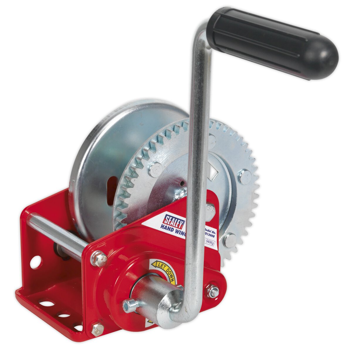 Geared Hand Winch with Brake 540kg Capacity