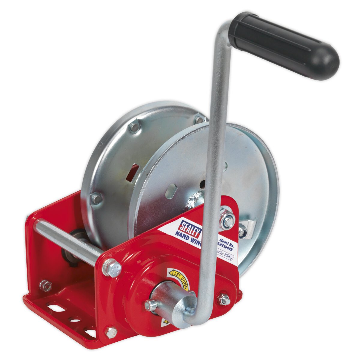 Geared Hand Winch with Brake 900kg Capacity