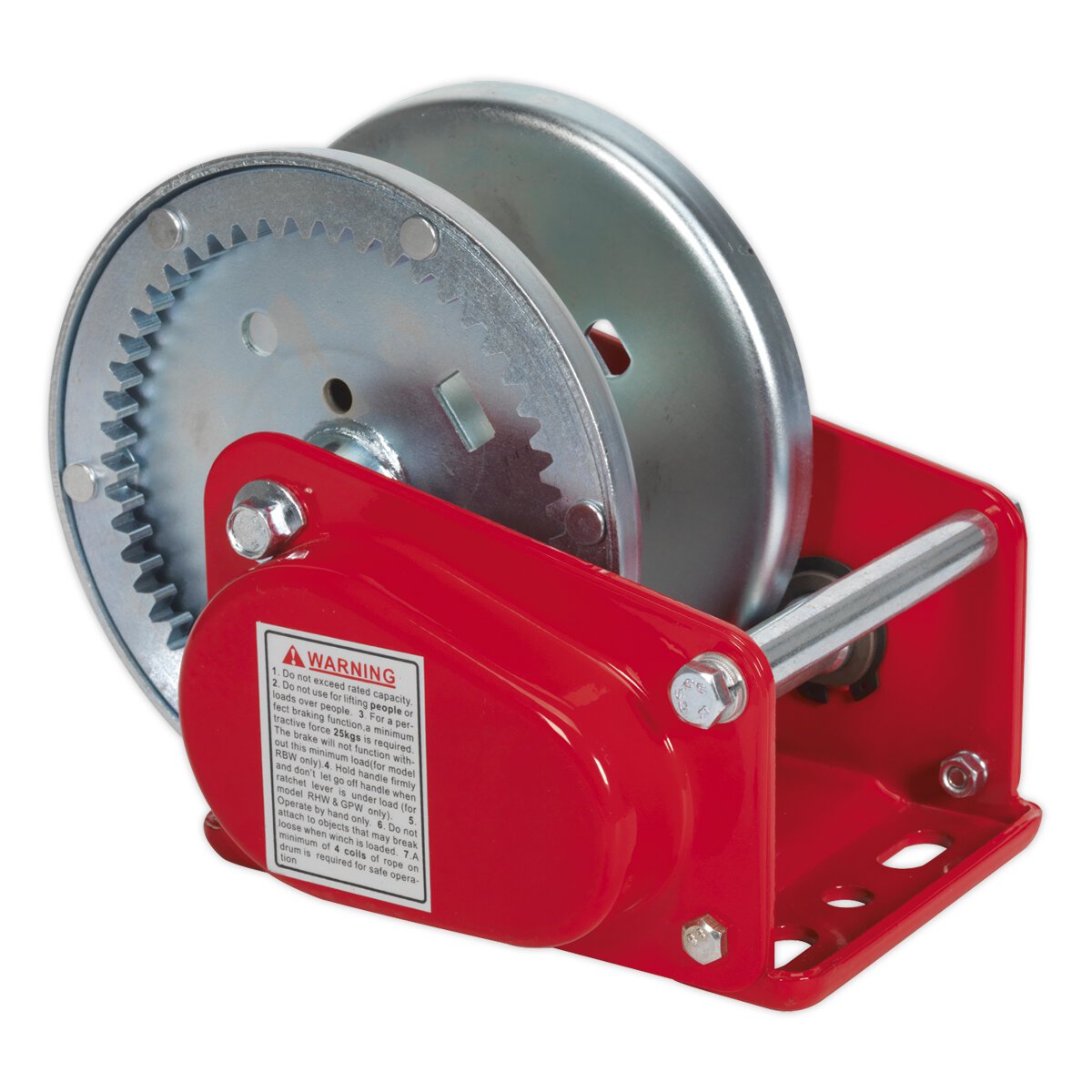Geared Hand Winch with Brake 900kg Capacity