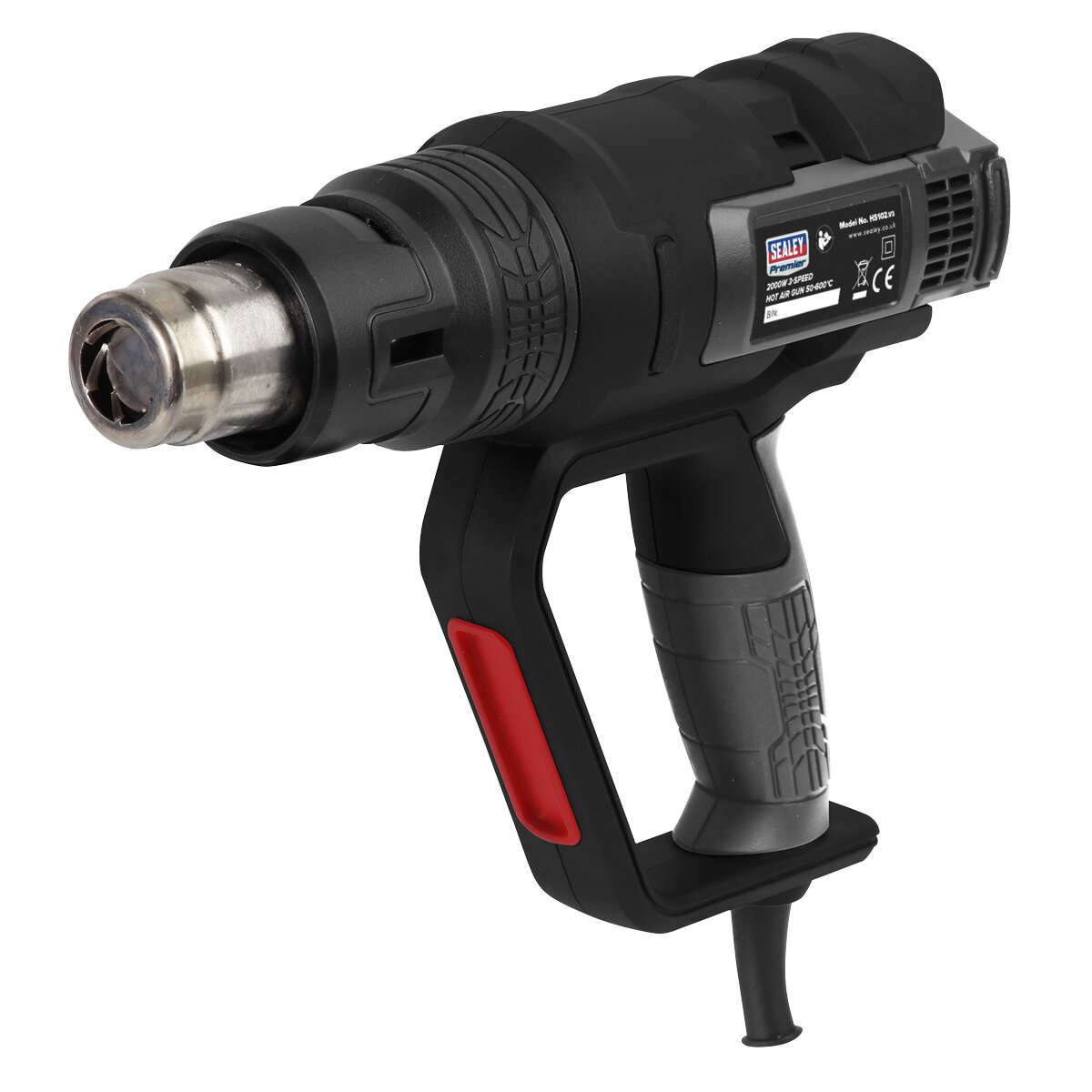 Hot Air Gun 2000W 3-Speed 50-600°C Variable Heat