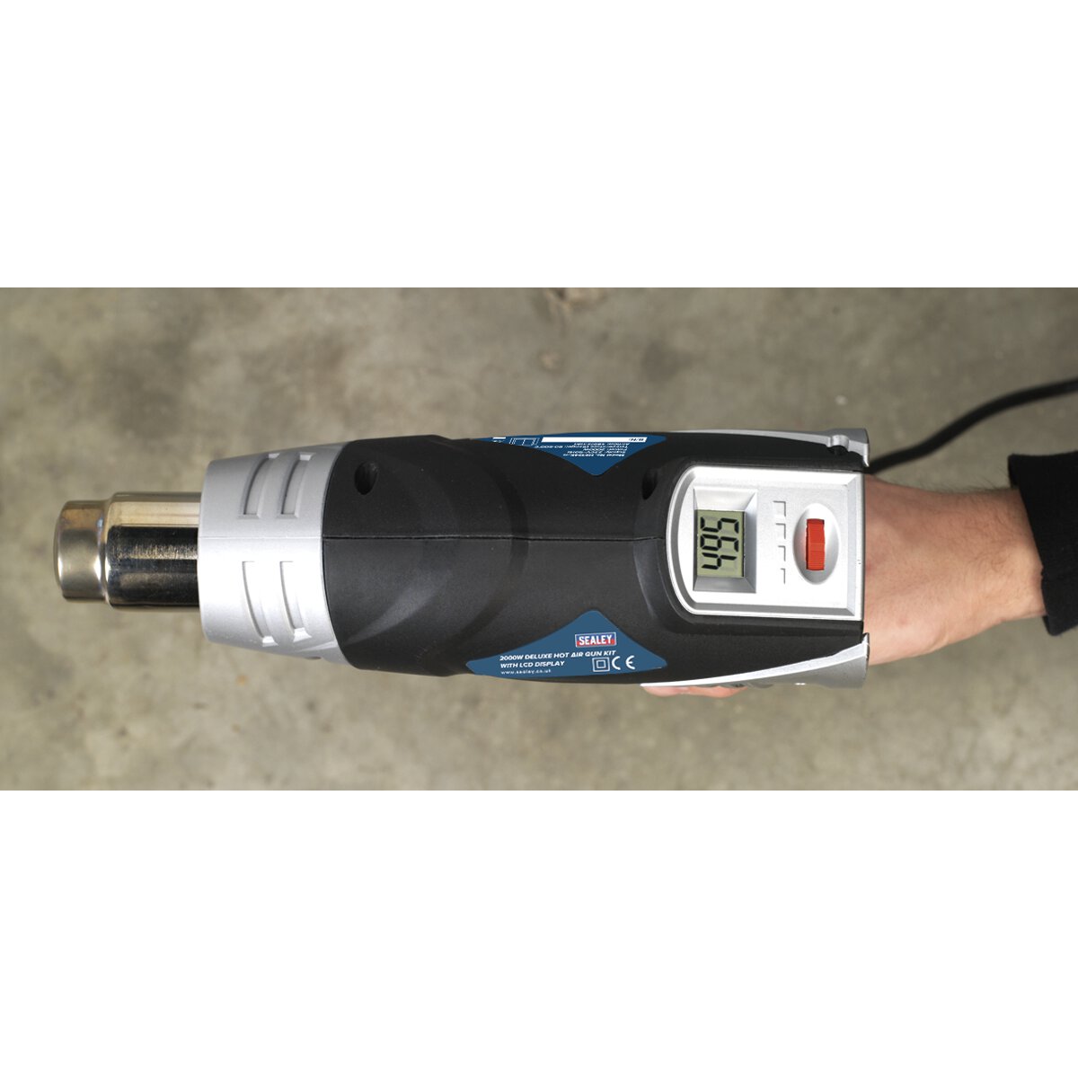Deluxe Hot Air Gun Kit with LED Display 2000W 80-600°C