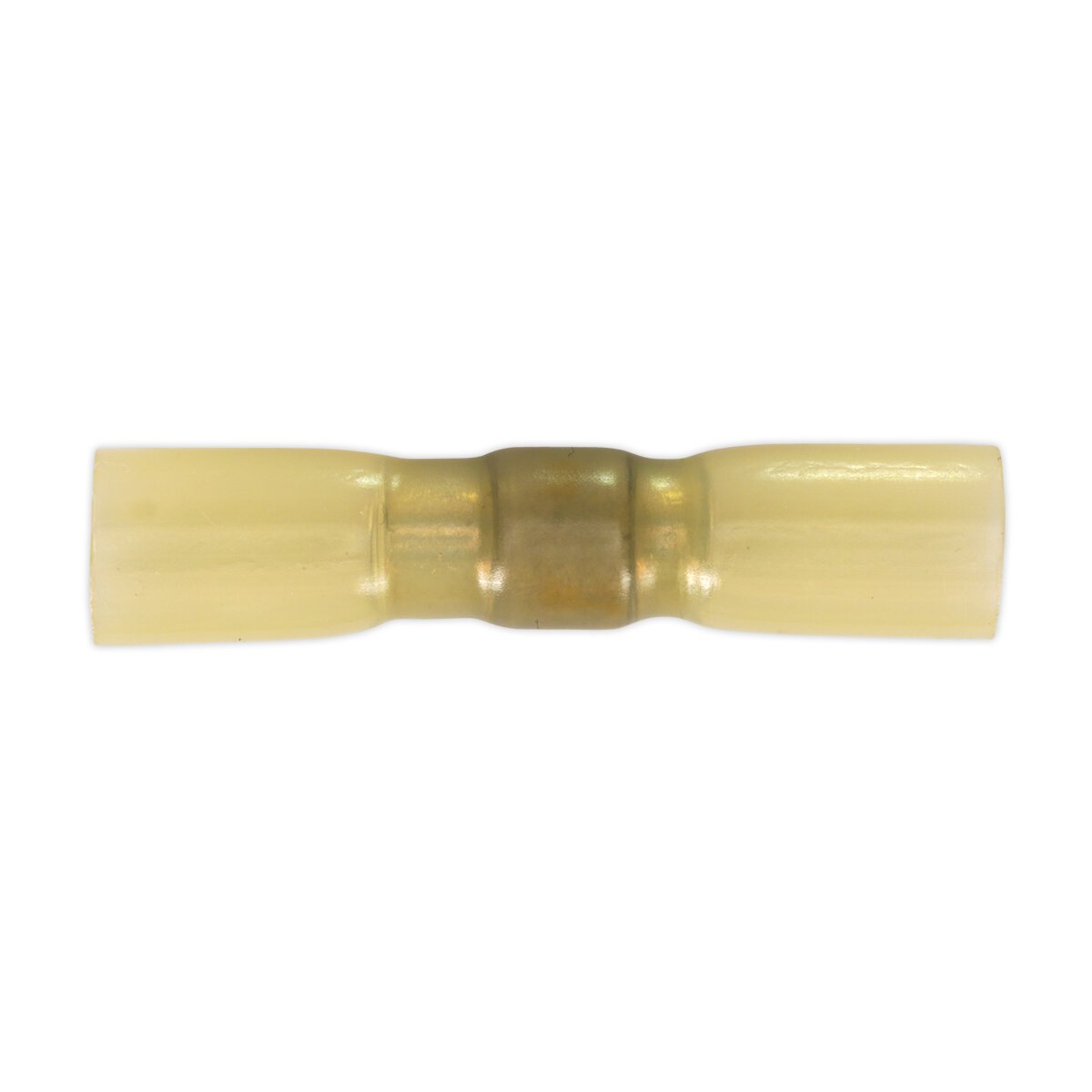 Heat Shrink Butt Connector with Crimp & Solder Yellow Pack of 25