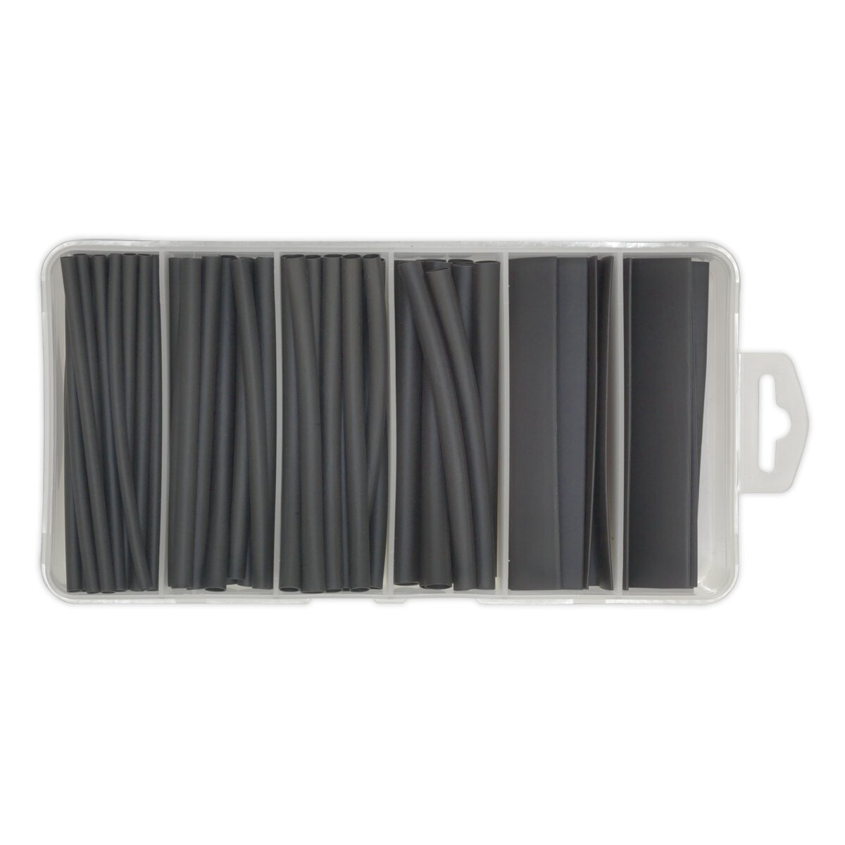 Heat Shrink Tubing Assortment 95pc 100mm Black