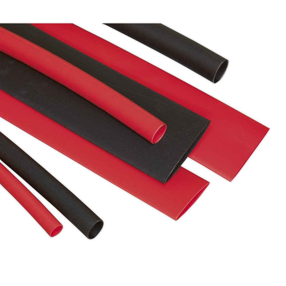Heat Shrink Tubing Assortment 95pc 100mm Black & Red