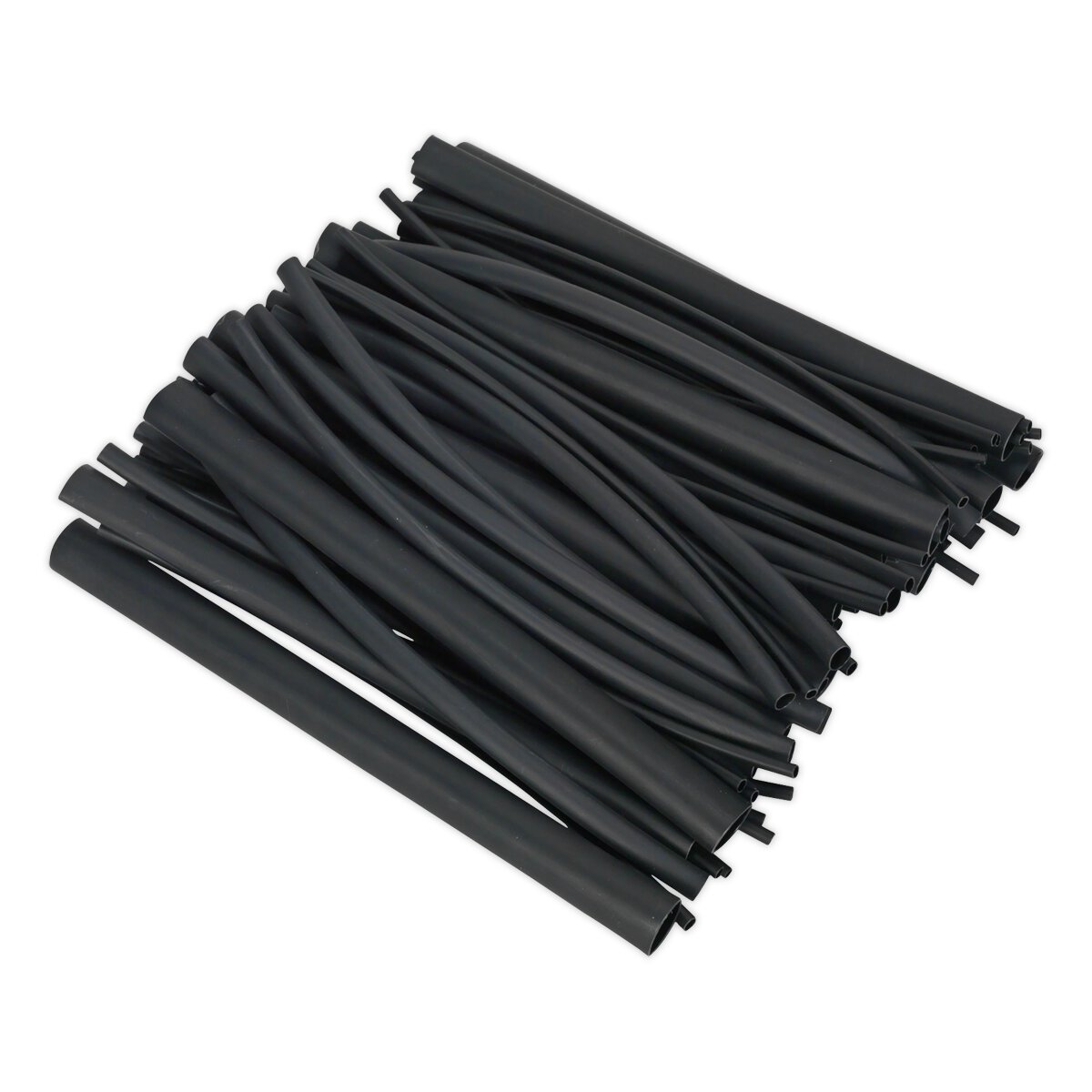 Heat Shrink Tubing Assortment 72pc Black Adhesive Lined 200mm