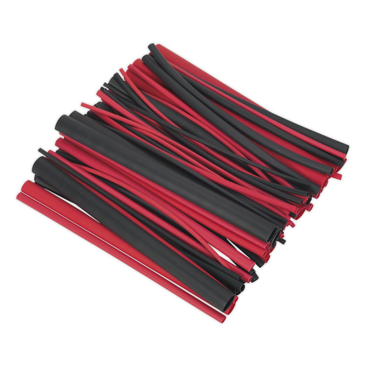 Heat Shrink Tubing Assortment 72pc Black & Red Adhesive Lined 200mm