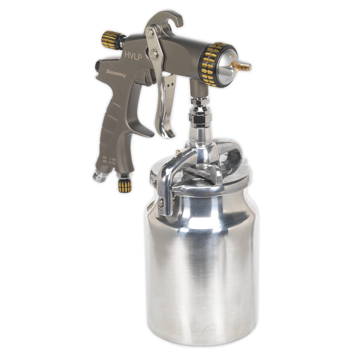 HVLP Suction Feed Spray Gun 1.7mm Set-Up