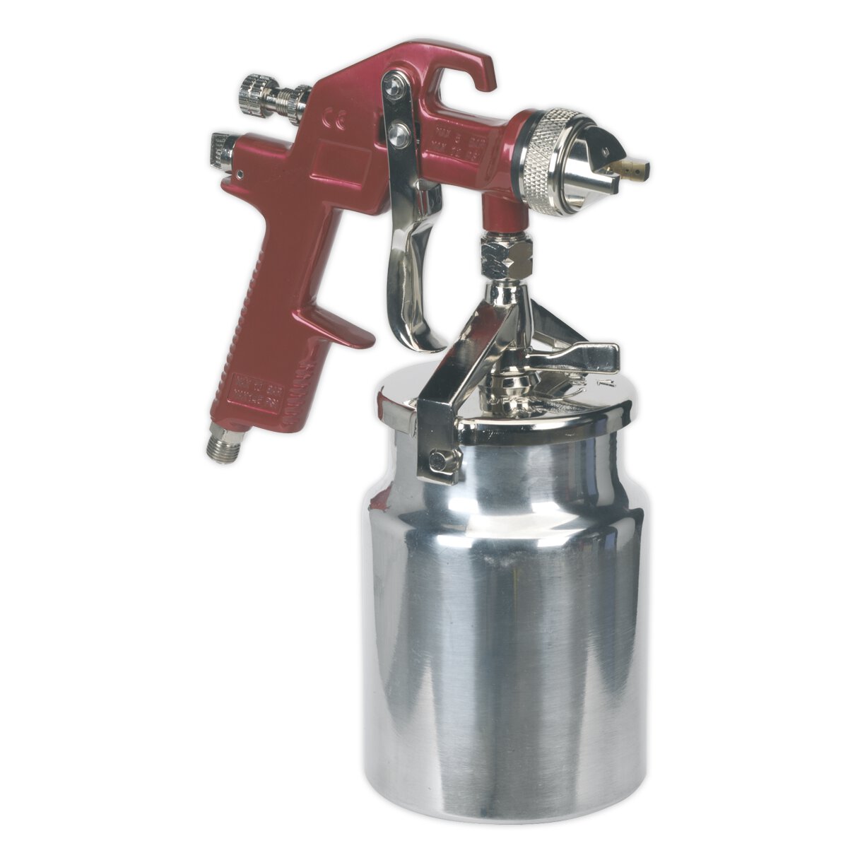 HVLP Suction Feed Spray Gun 1.7mm Set-Up