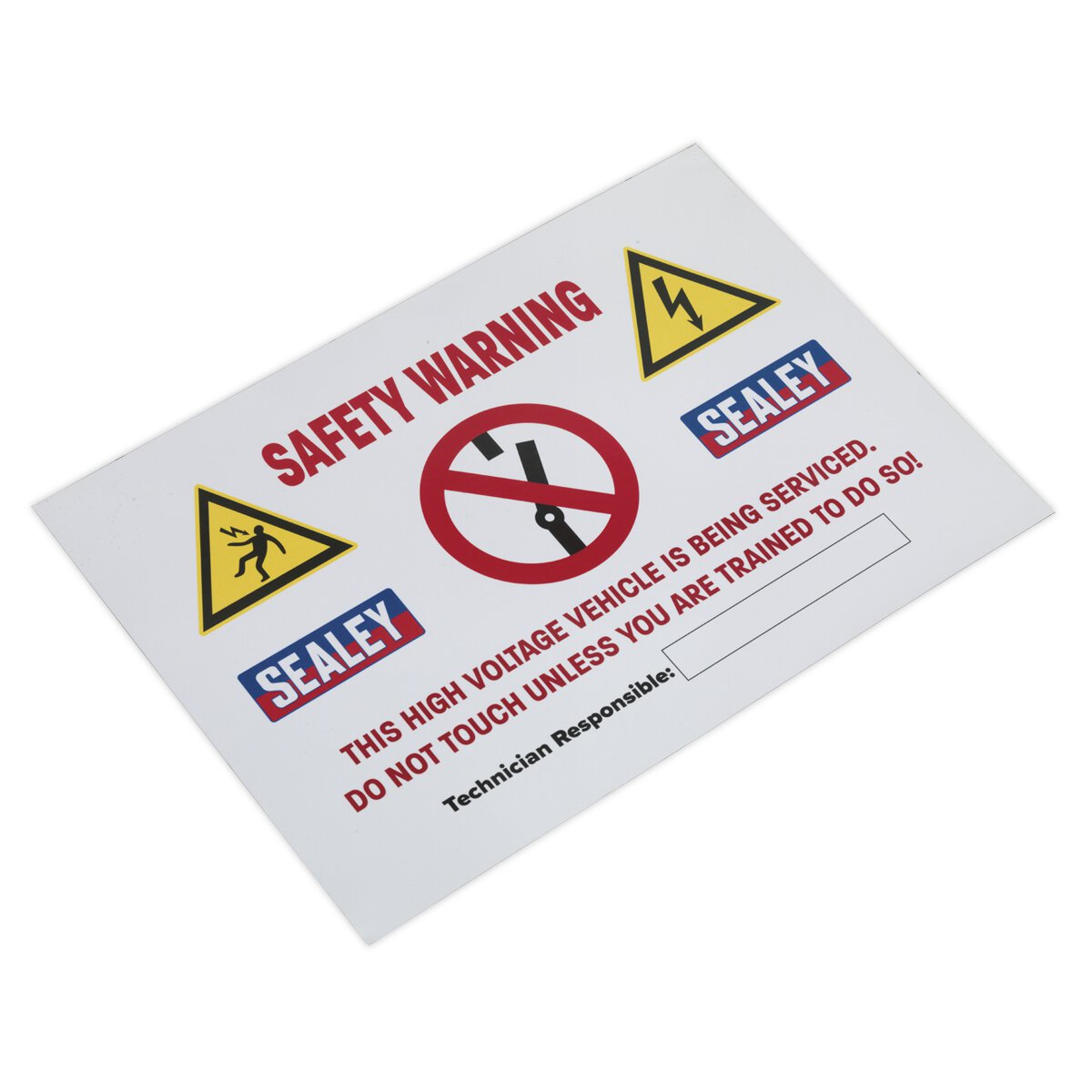 Hybrid/Electric Vehicle Warning Sign