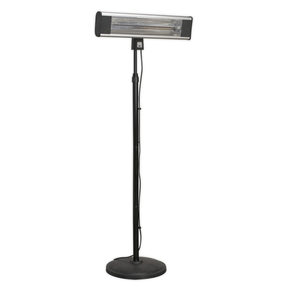 High Efficiency Carbon Fibre Infrared Patio Heater 1800W/230V with Telescopic Floor Stand
