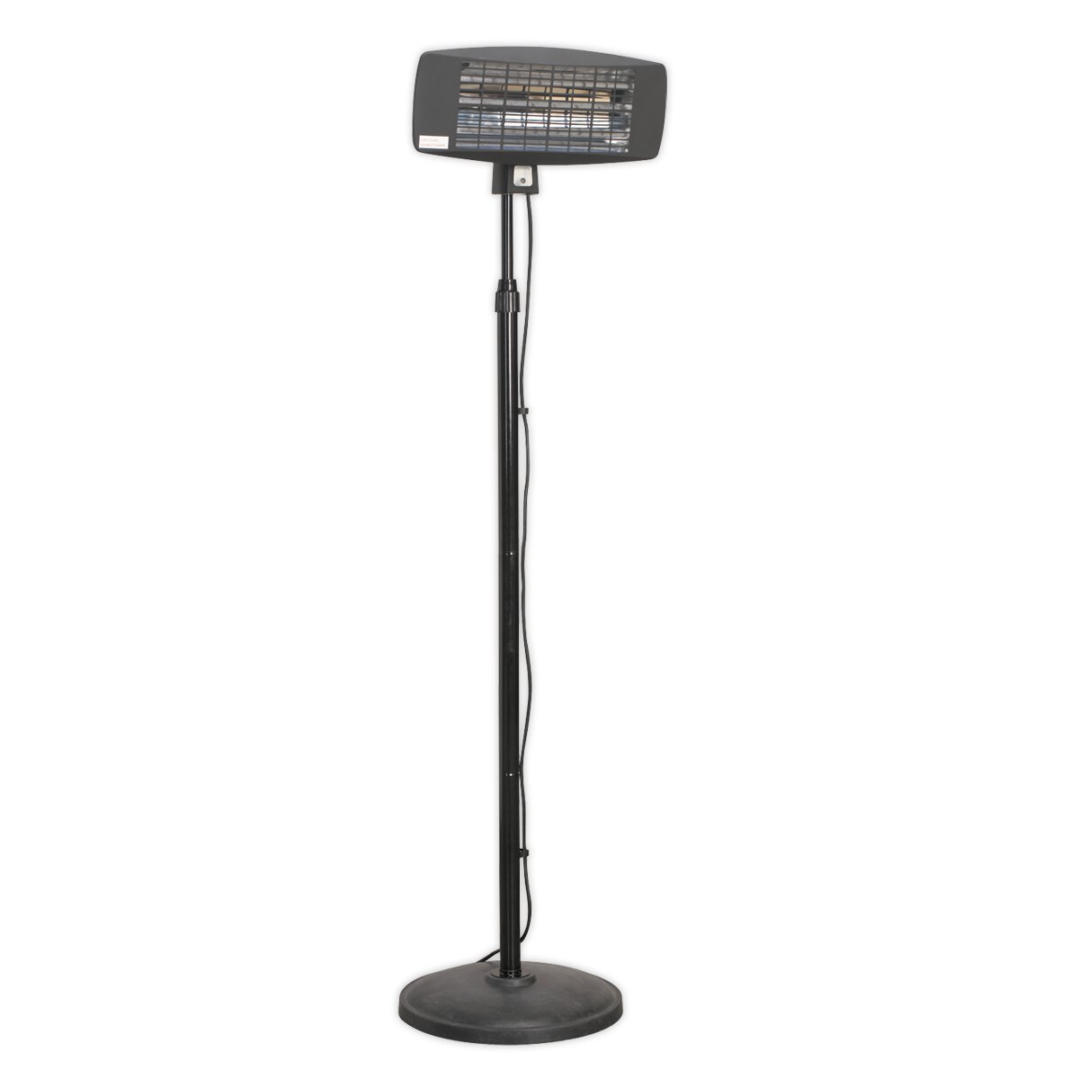 Infrared Quartz Patio Heater 2000W/230V with Telescopic Floor Stand