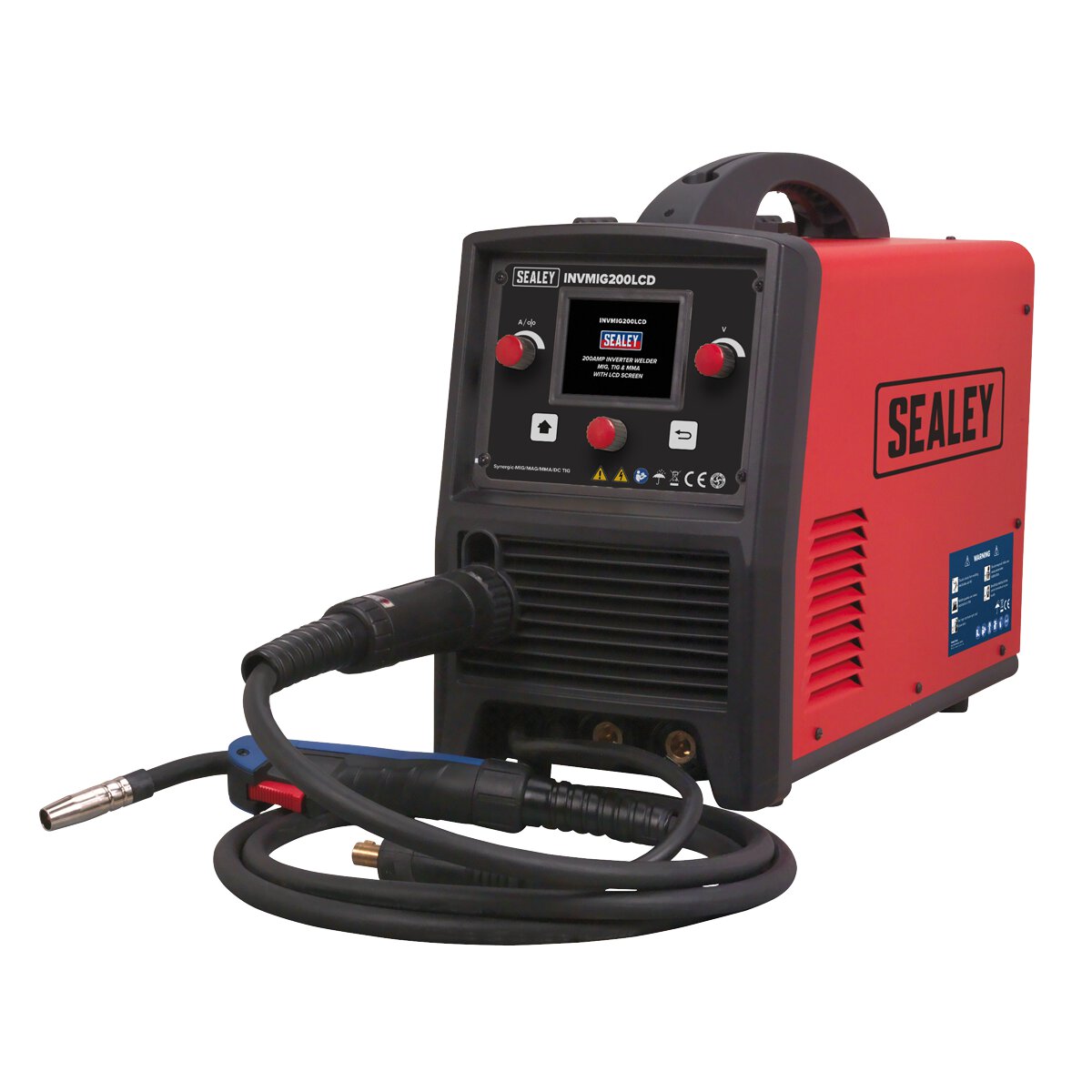 Inverter Welder MIG, TIG & MMA 200Amp with LCD Screen