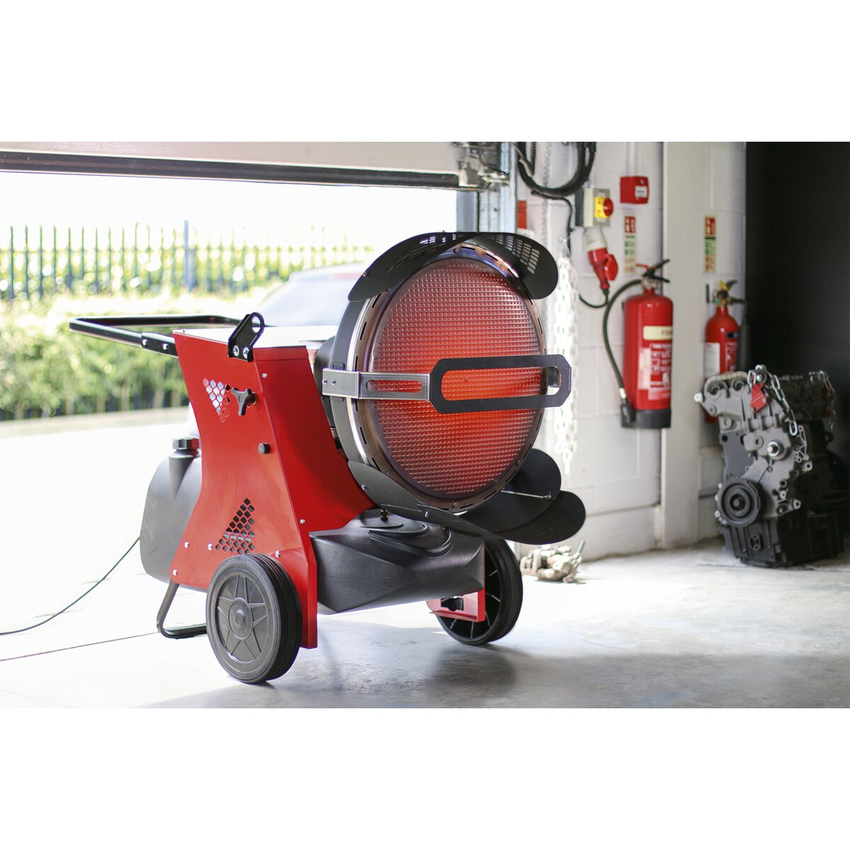 Infrared Paraffin/Kerosene/Diesel Heater 45.5kW 230V