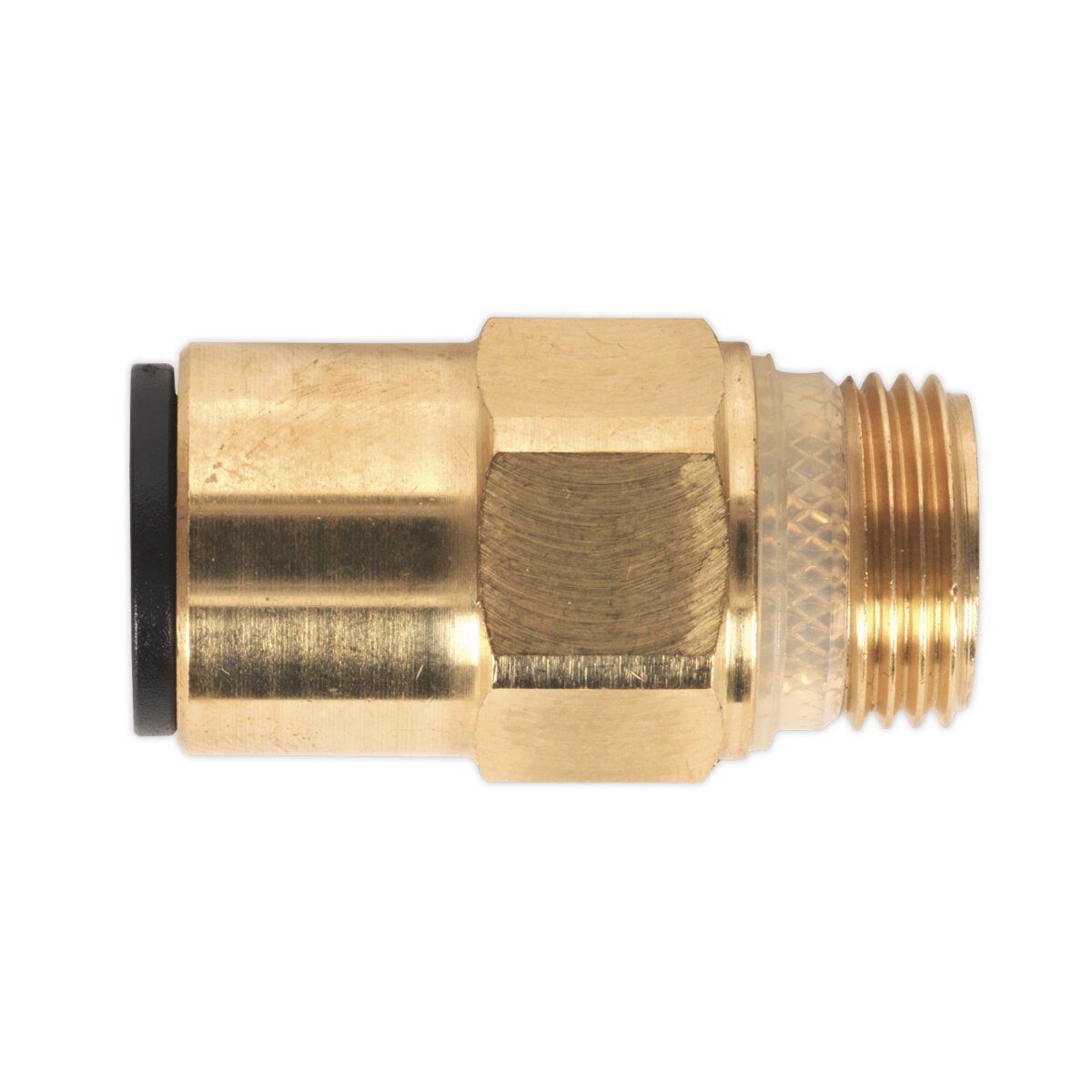 Brass SuperThread Straight Adaptor 12mm x 3/8"BSP Pack of 2 (John Guest Speedfit® - RM011213)
